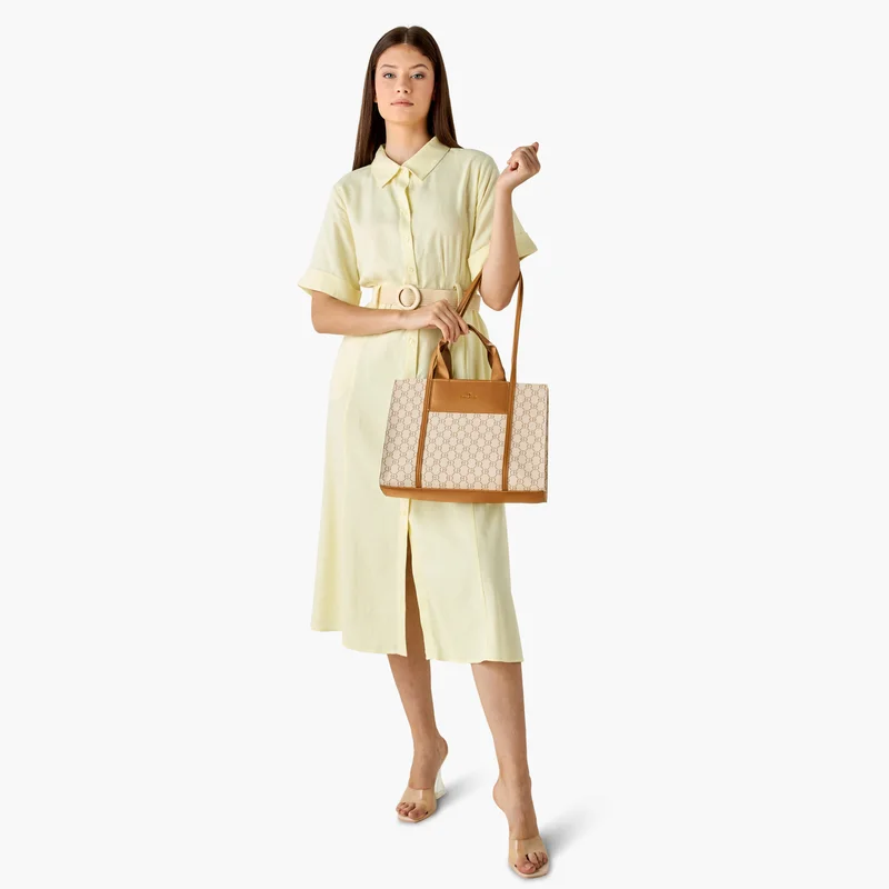 كريس بيلا Monogram Print Tote Bag for Women